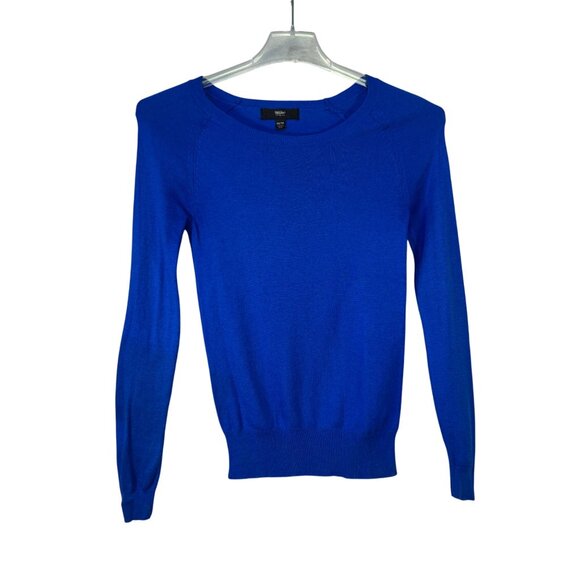 Mossimo Womens Size XS Blue Long Sleeve Sweater Nylon Blend - Picture 1 of 6